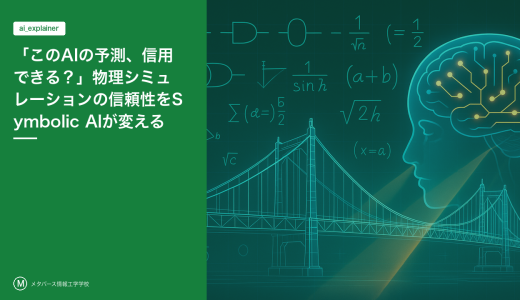 「このAIの予測、信用できる？」物理シミュレーションの信頼性をSymbolic AIが変える