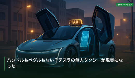 ハンドルもペダルもない？テスラの無人タクシーが現実になった