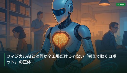 フィジカルAIとは何か？工場だけじゃない「考えて動くロボット」の正体