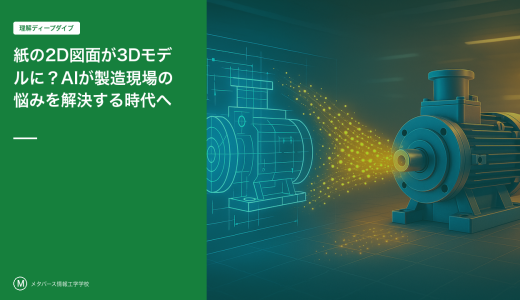 紙の2D図面が3Dモデルに？AIが製造現場の悩みを解決する時代へ