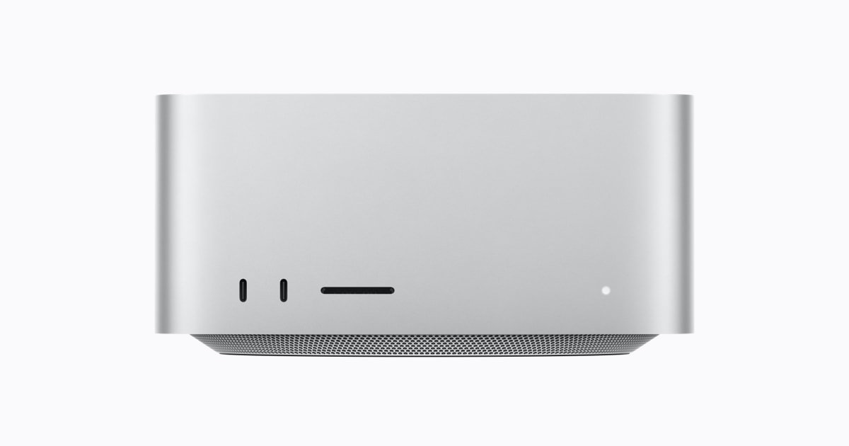 AppleシリコンM5 Ultraを搭載したMac Studioの外観