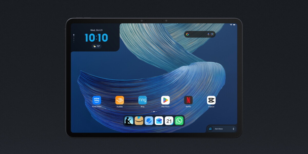 新しく発表されたAmazon Alexa Tabletの外観